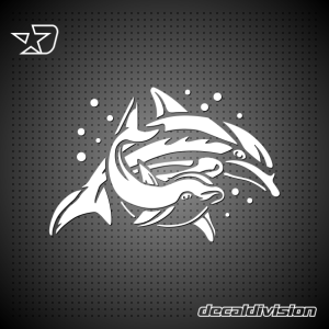 Dolphin Duo Sticker